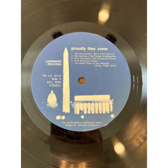 Proudly They Came Vinyl Record Set 33 1/3 RPM Landmark Records LP 101-C Album - Picture 4 of 6